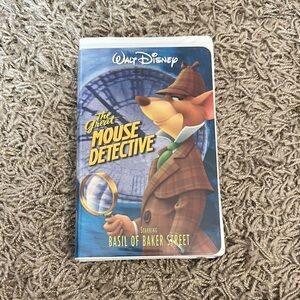 The Great Mouse Detective VHS Tape Walt Disney Movie Clamshell